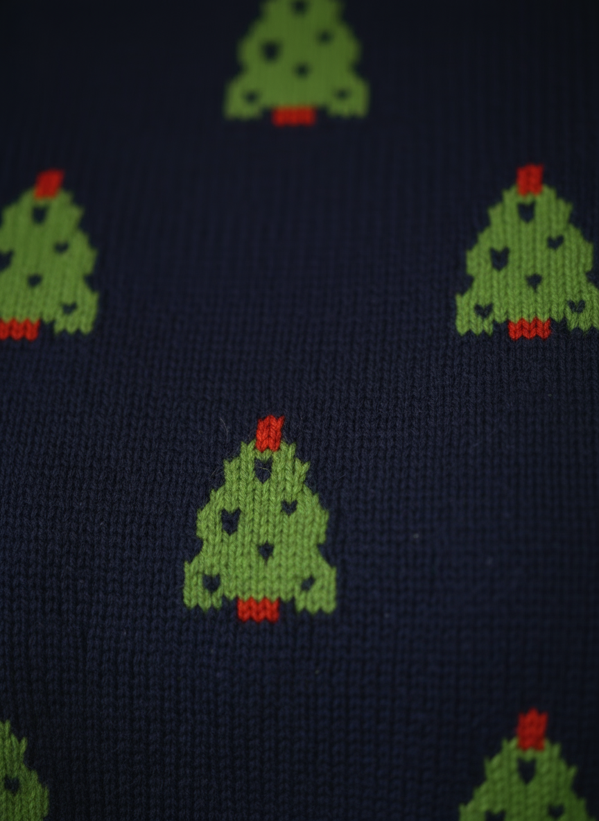 Christmas Tree Allover Sweater - Women's