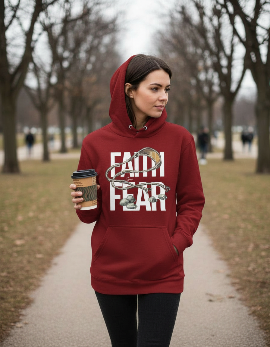 Faith Over Fear Hoodie – David’s Sling Edition - Women's