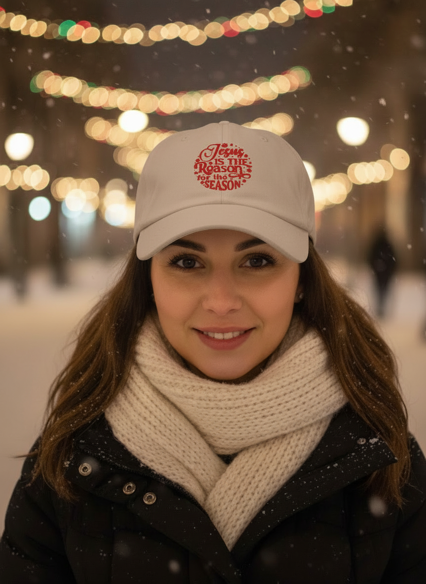 Jesus Is The Reason Christian Holiday Cap - Women's