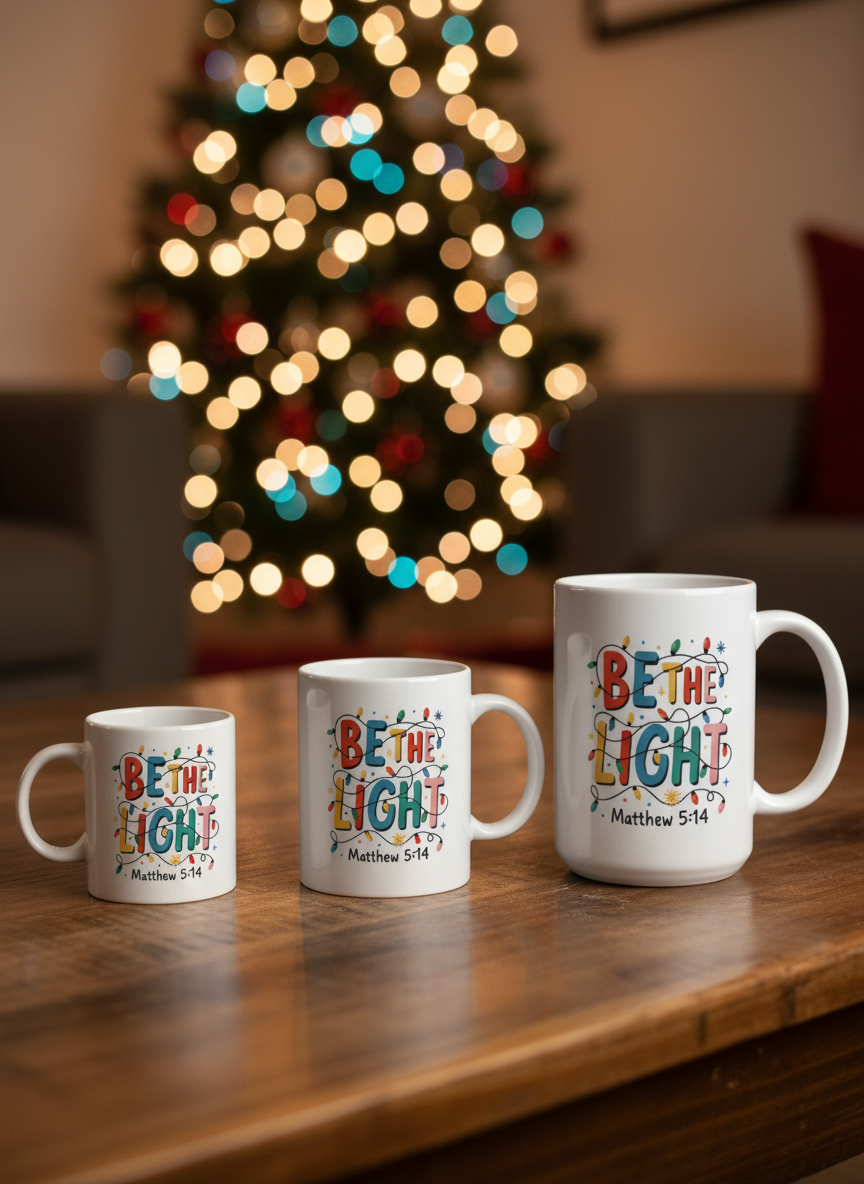 Be The Light Christmas Mug