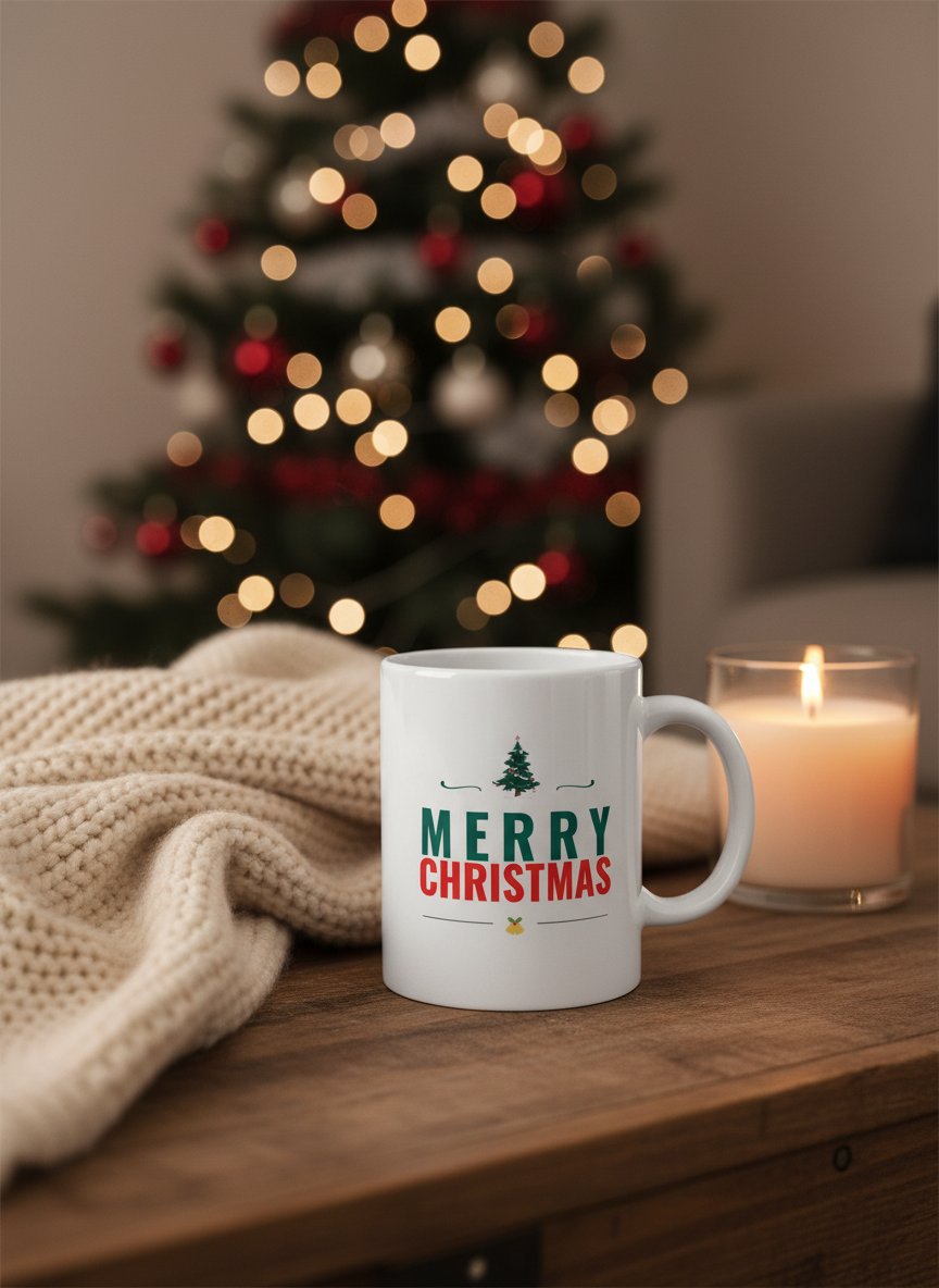 Classic Merry Christmas Coffee Mug