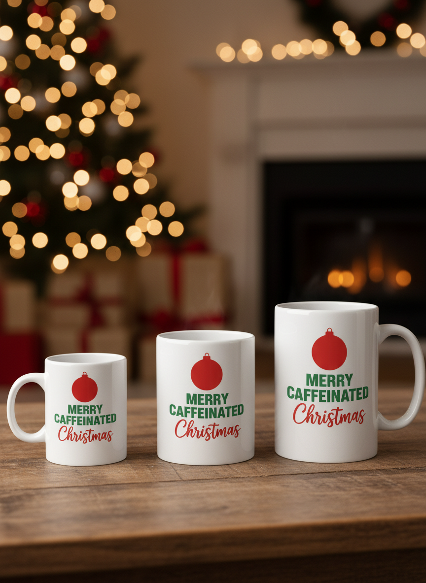 Caffeinated Christmas Coffee Mug
