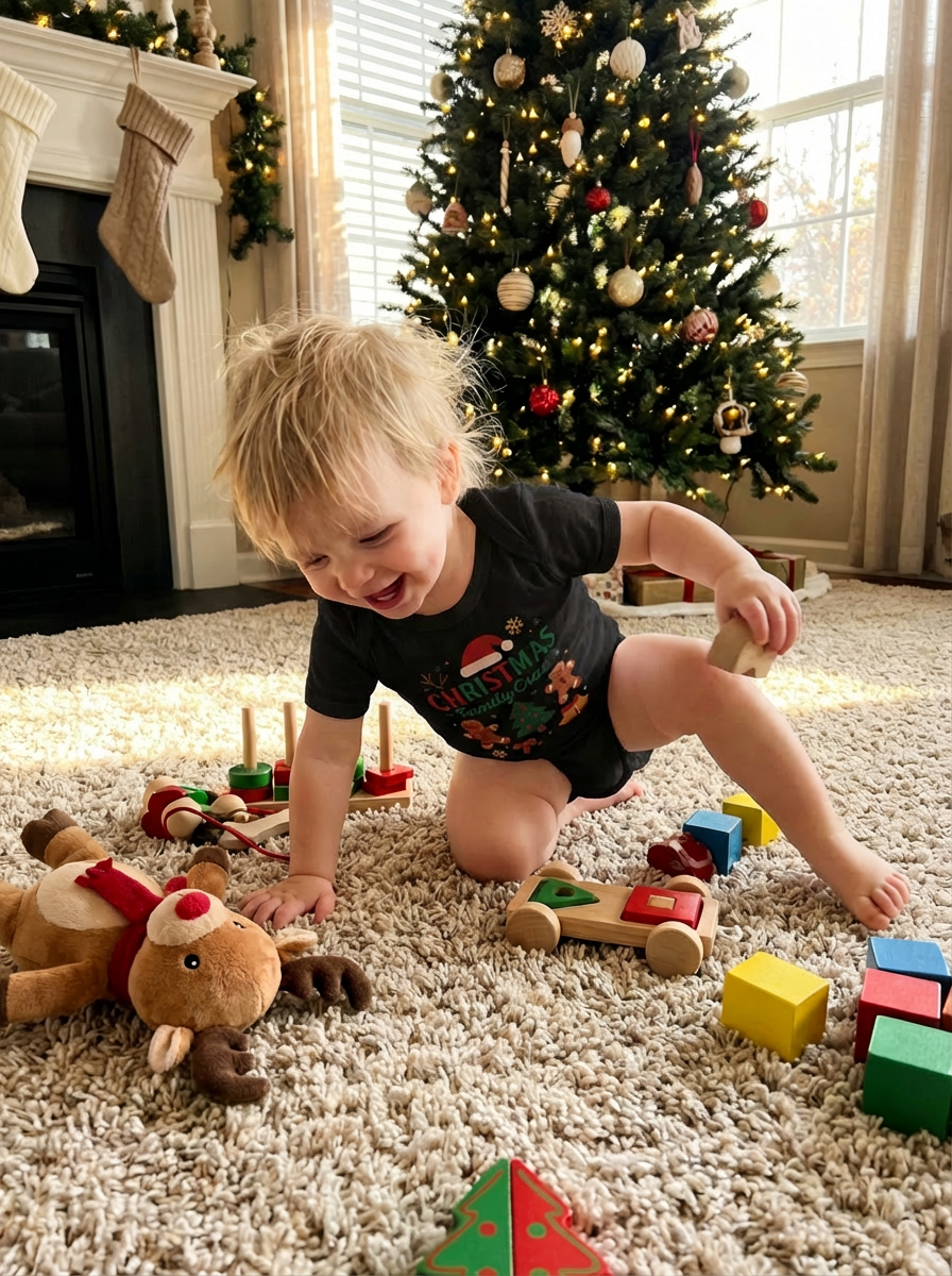 Christmas Family Crew Baby Bodysuit | Matching Holiday One Piece