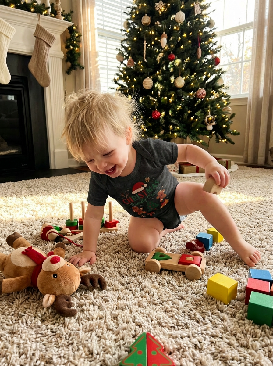 Christmas Family Crew Baby Bodysuit | Matching Holiday One Piece