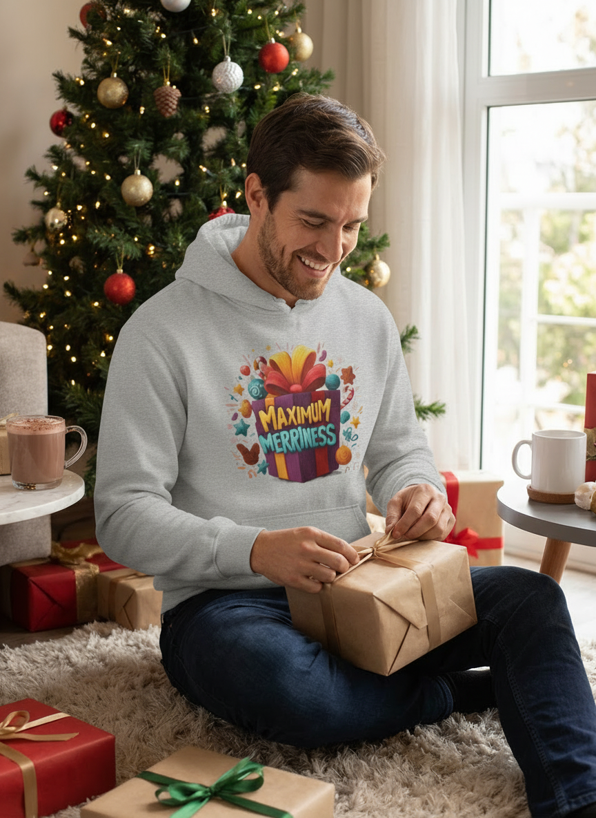 Maximum Merriness Christmas Hoodie - Men's