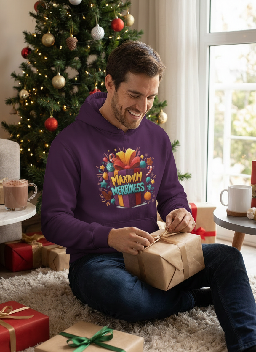 Maximum Merriness Christmas Hoodie - Men's