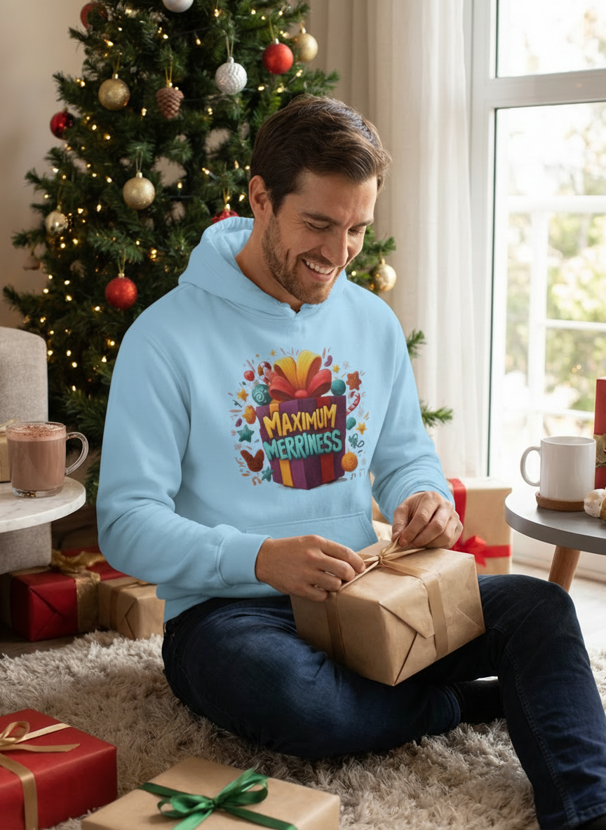 Maximum Merriness Christmas Hoodie - Men's