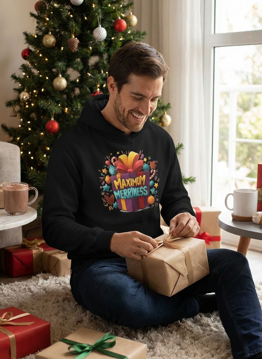 Maximum Merriness Christmas Hoodie - Men's