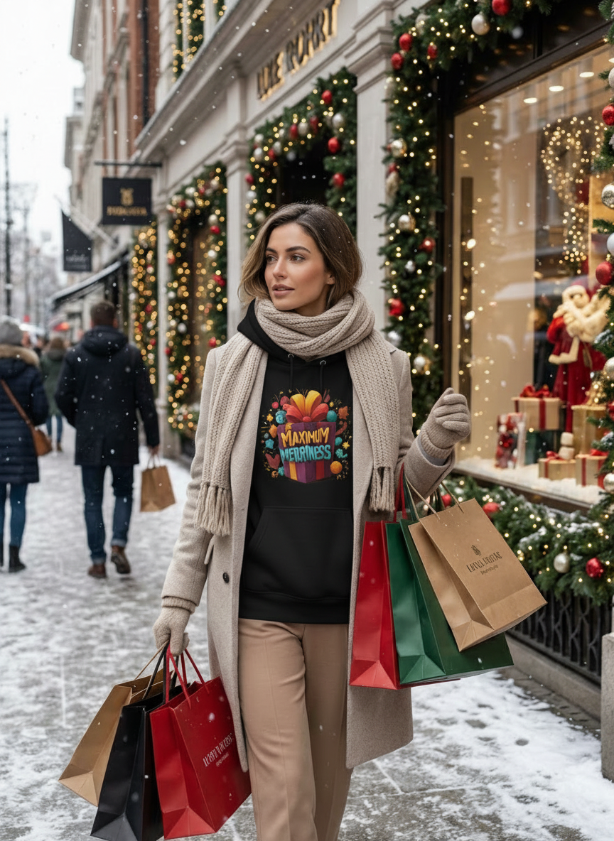 Maximum Merriness Christmas Hoodie - Women's