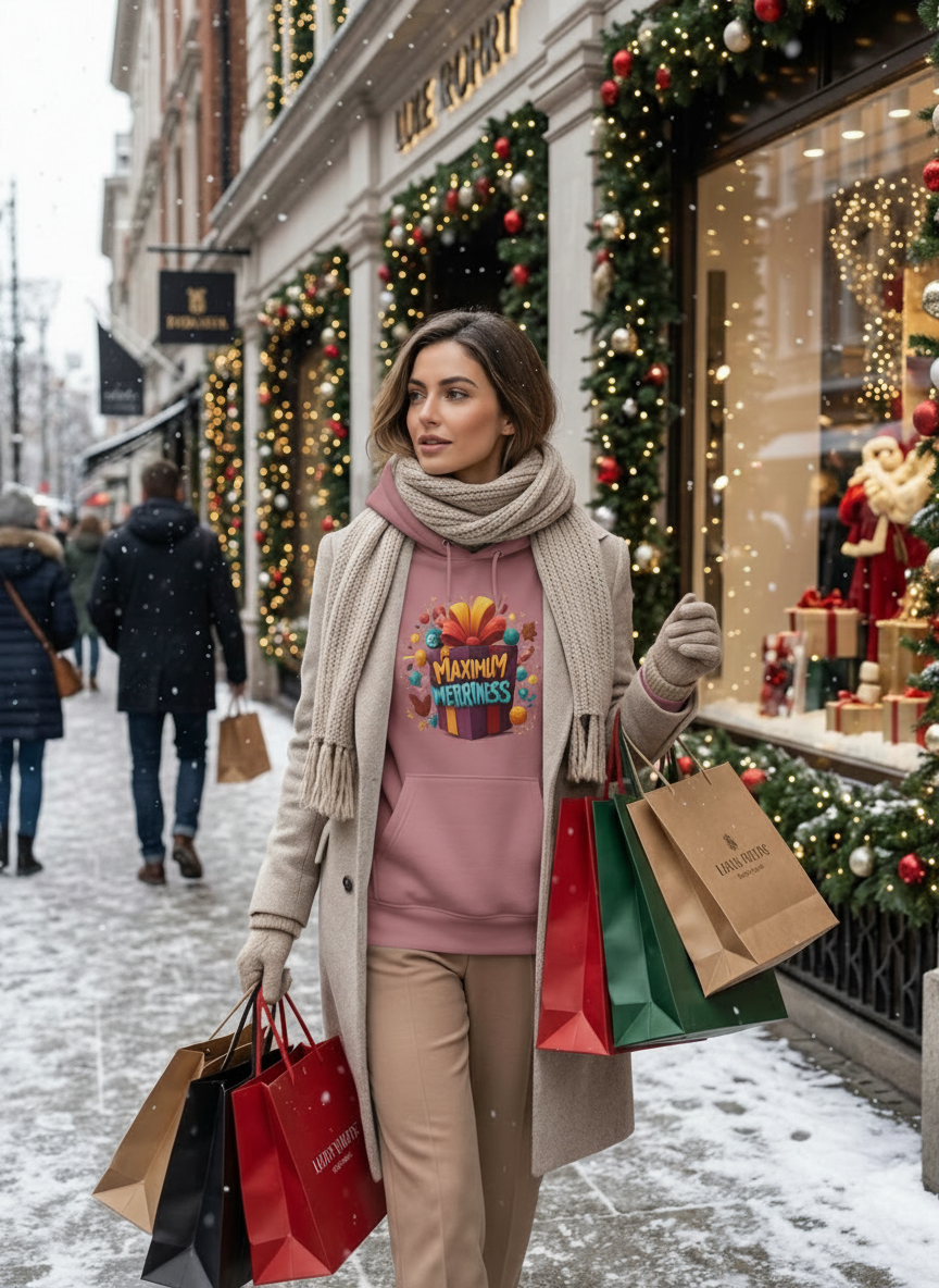 Maximum Merriness Christmas Hoodie - Women's