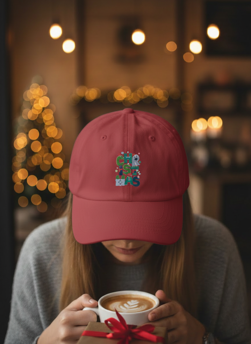 Ugly Sweater Pattern Christmas Cap - Women's