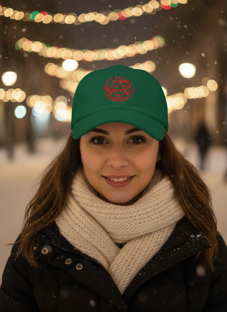 Jesus Is The Reason Christian Holiday Cap - Women's