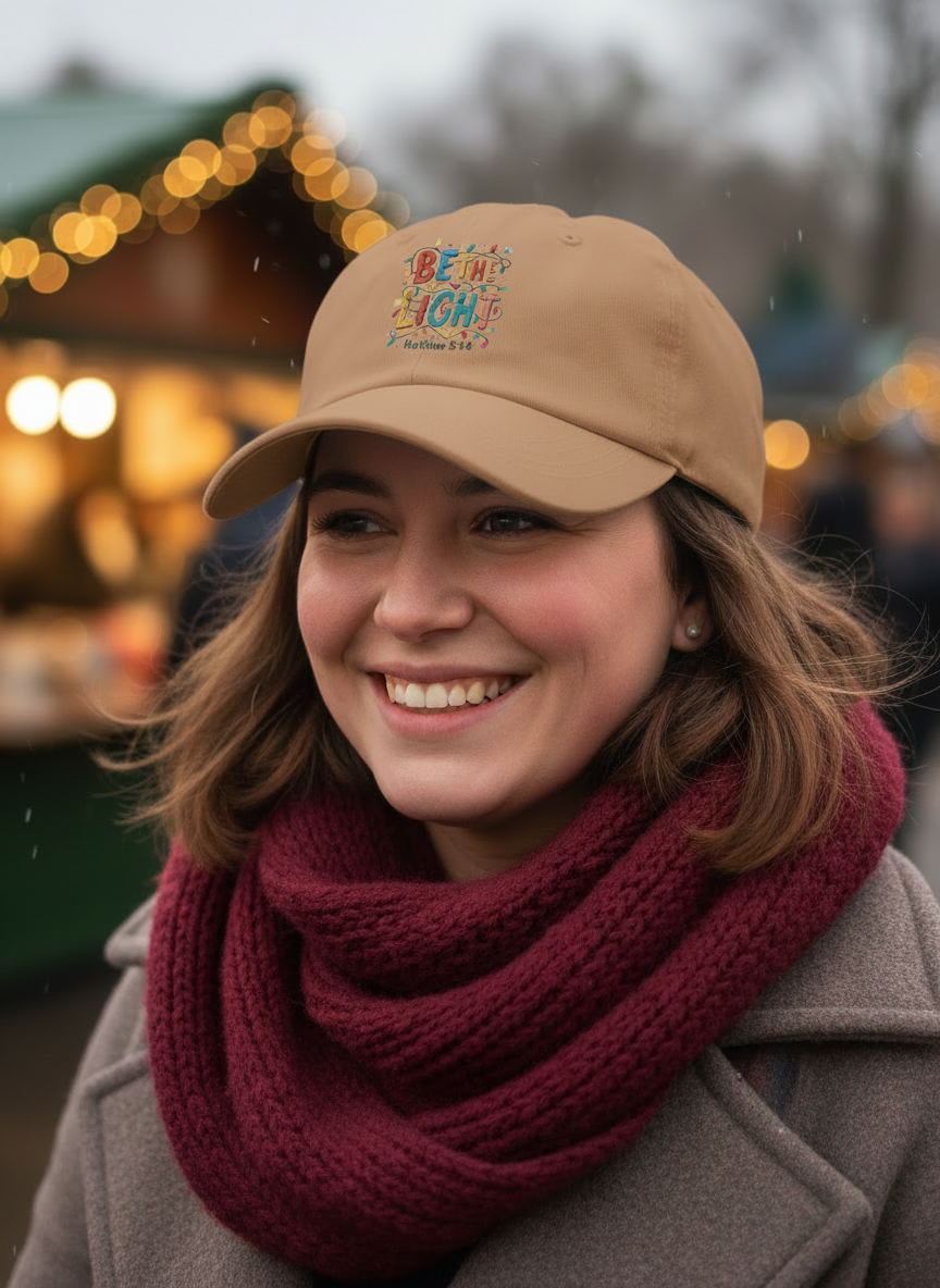 Be The Light Christian Christmas Cap - Women's
