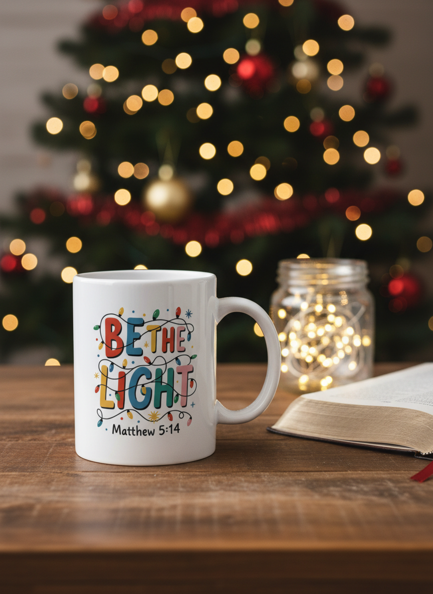 Be The Light Christmas Mug