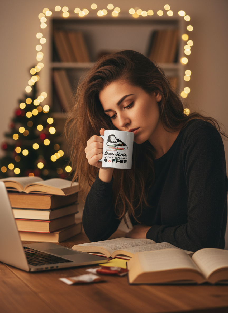 Dear Santa Just Bring Coffee Mug