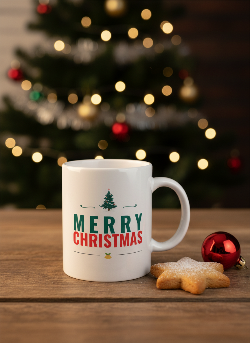 Classic Merry Christmas Coffee Mug