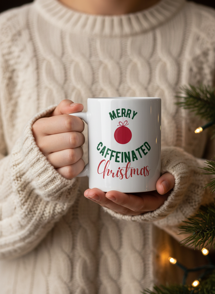 Caffeinated Christmas Coffee Mug