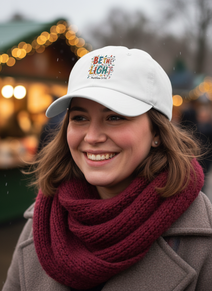Be The Light Christian Christmas Cap - Women's