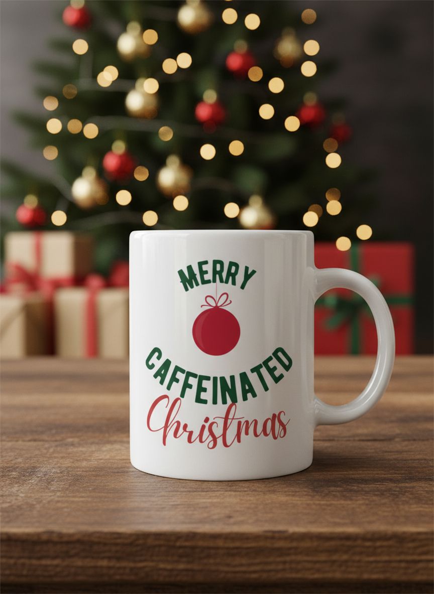 Caffeinated Christmas Coffee Mug
