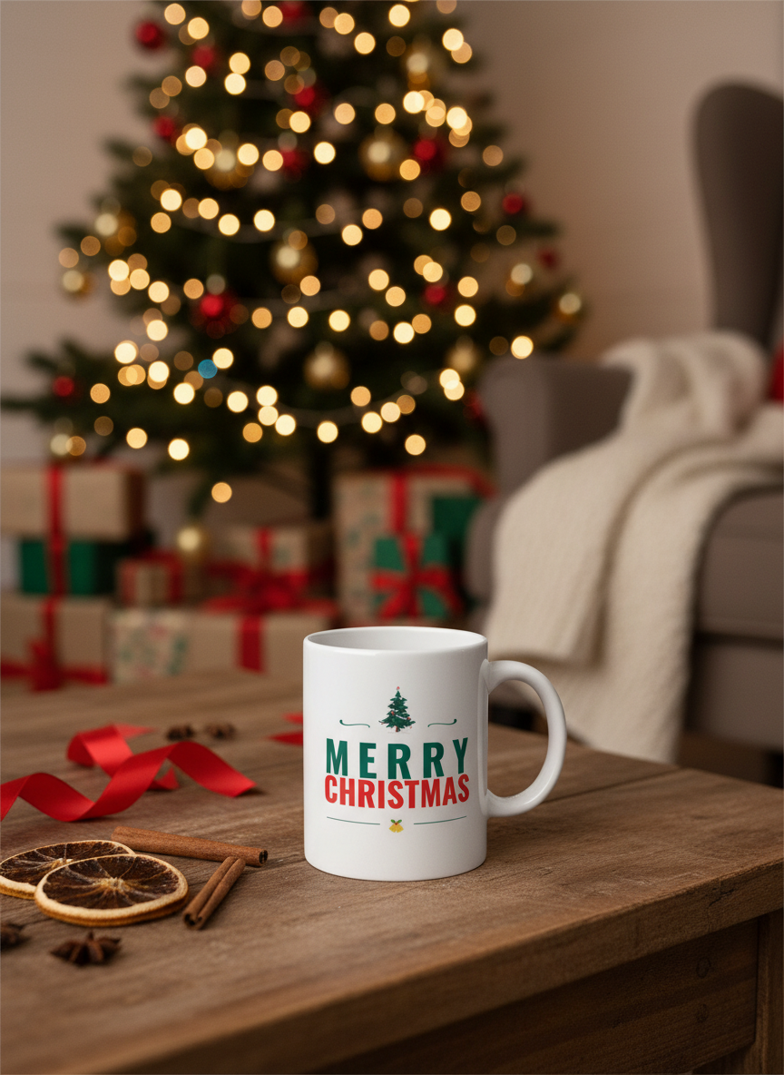 Classic Merry Christmas Coffee Mug
