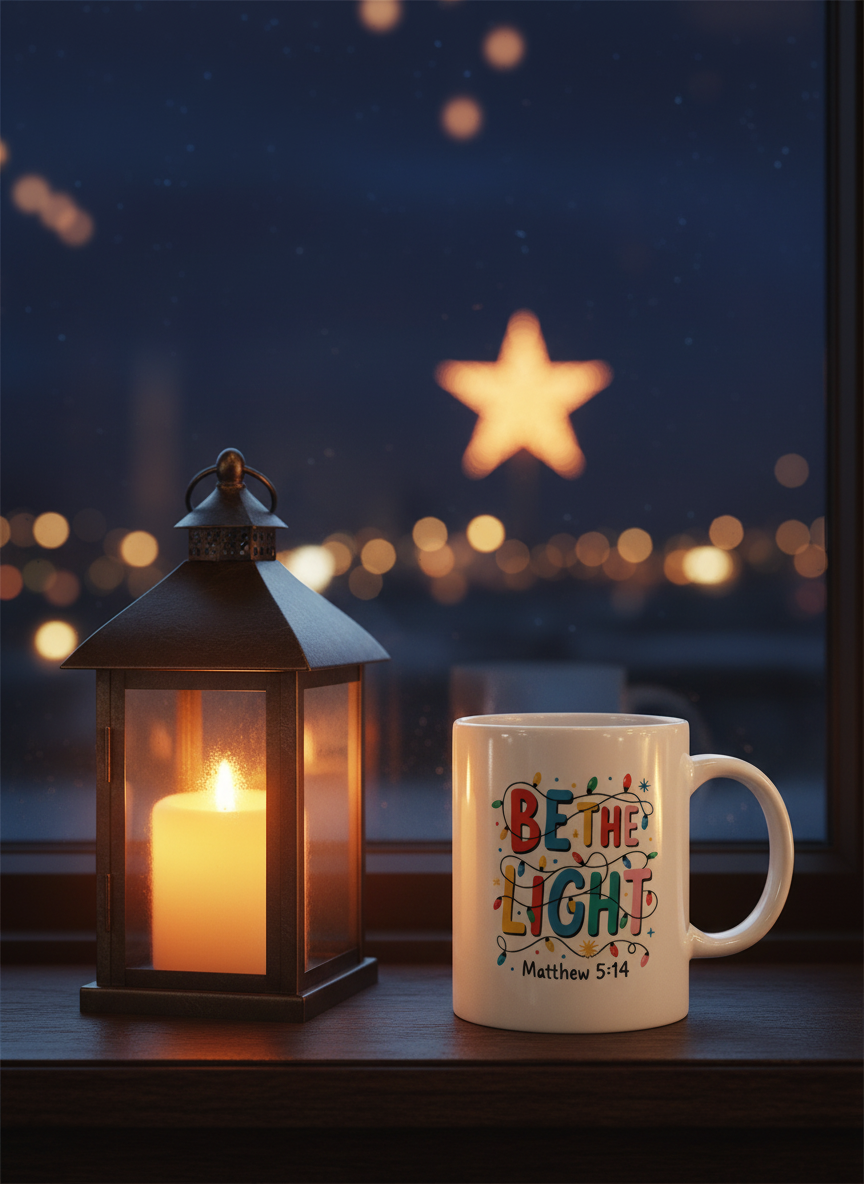 Be The Light Christmas Mug