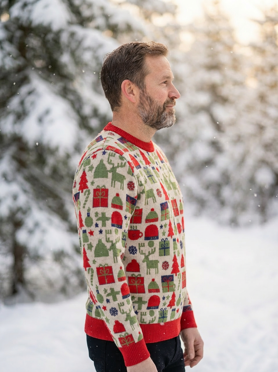 Red Firefly Christmas Sweater - Men's