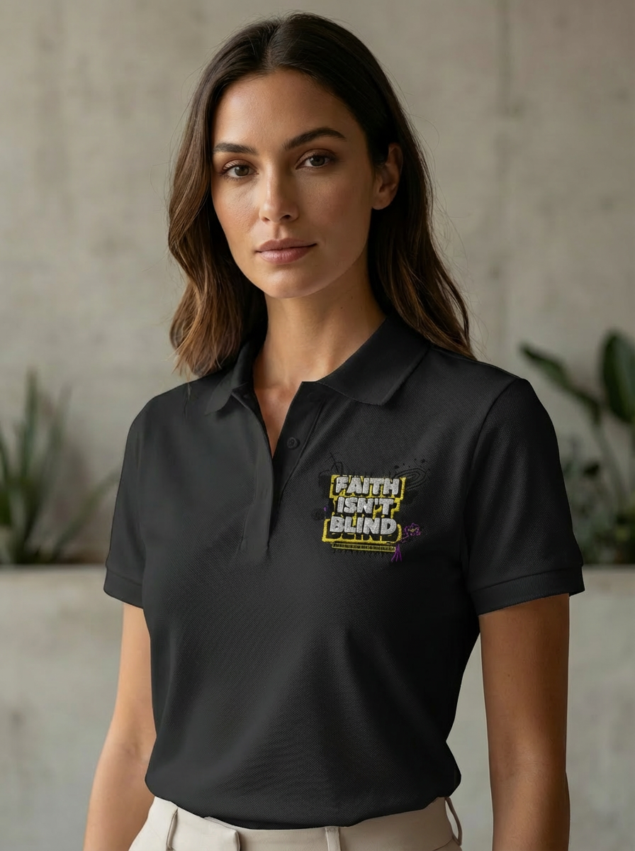 Faith Isn’t Blind Polo – Logic Meets Belief - Woman's