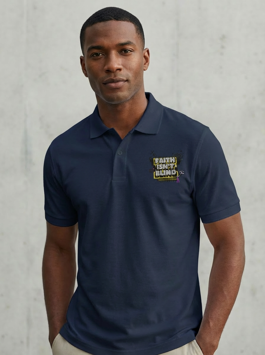 Faith Isn’t Blind Polo – Logic Meets Belief - Men's