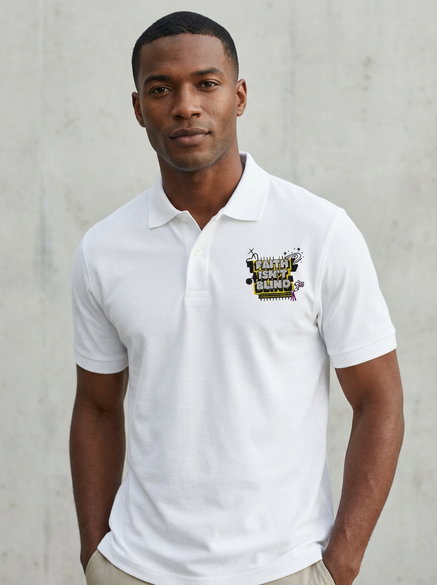 Faith Isn’t Blind Polo – Logic Meets Belief - Men's