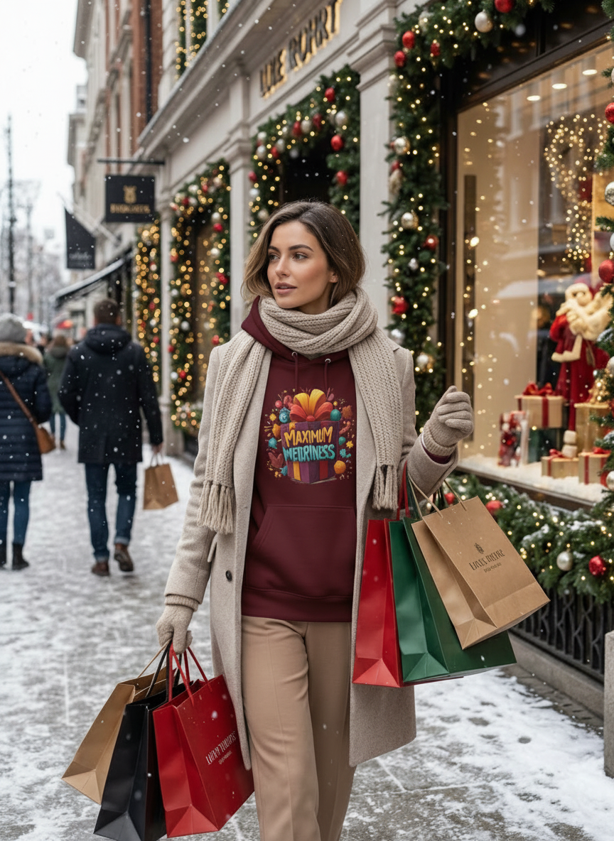 Maximum Merriness Christmas Hoodie - Women's