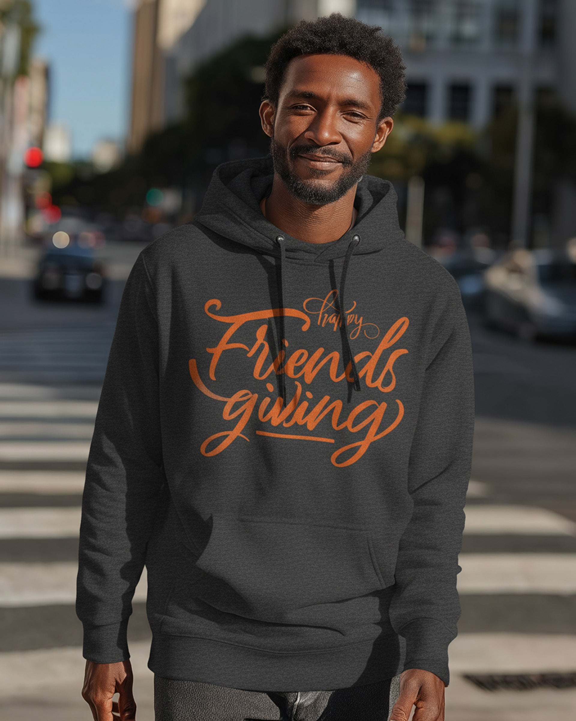 Friendsgiving Hoodie (Orange) - Men's