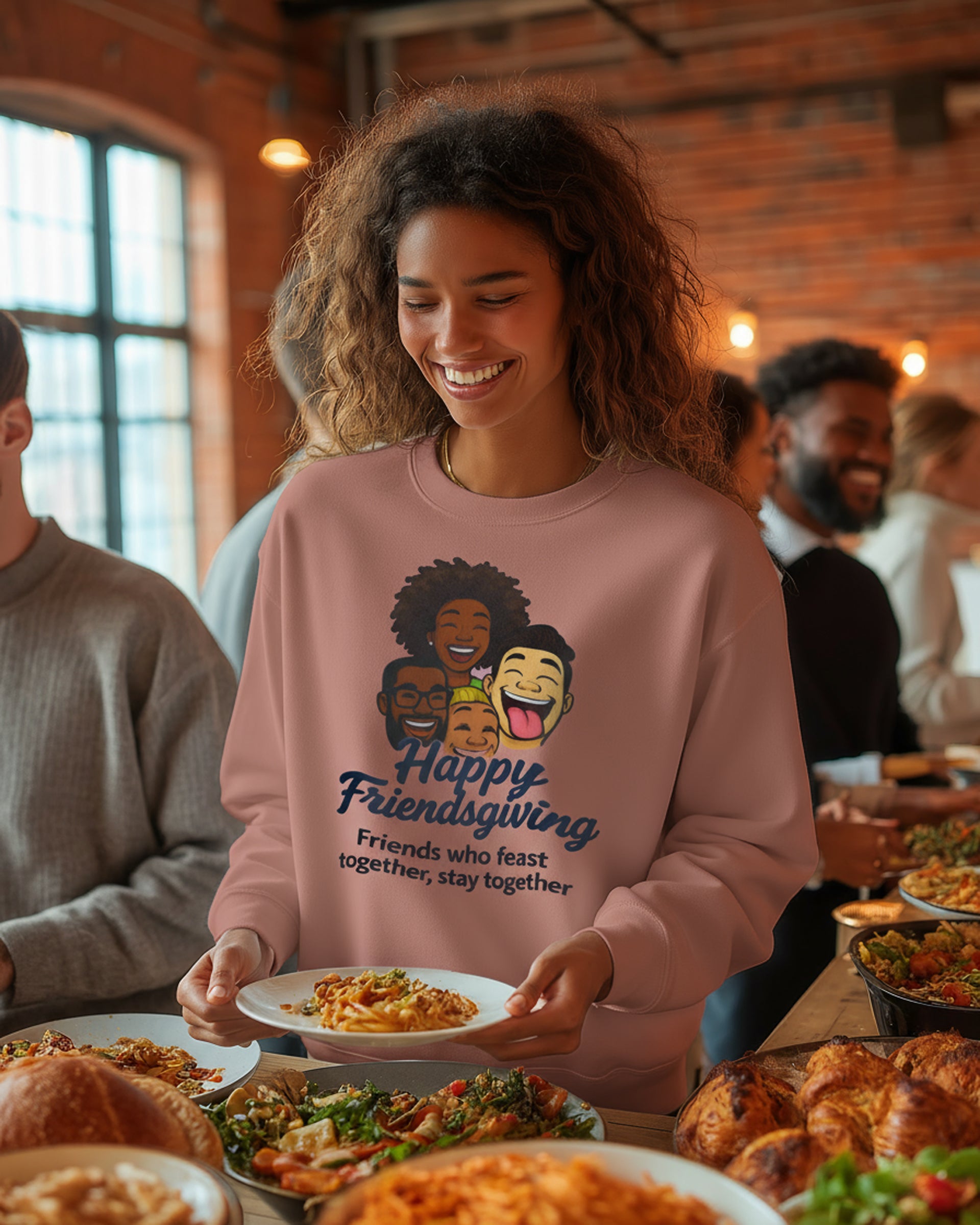 Happy Friendsgiving Sweatshirt - Women's