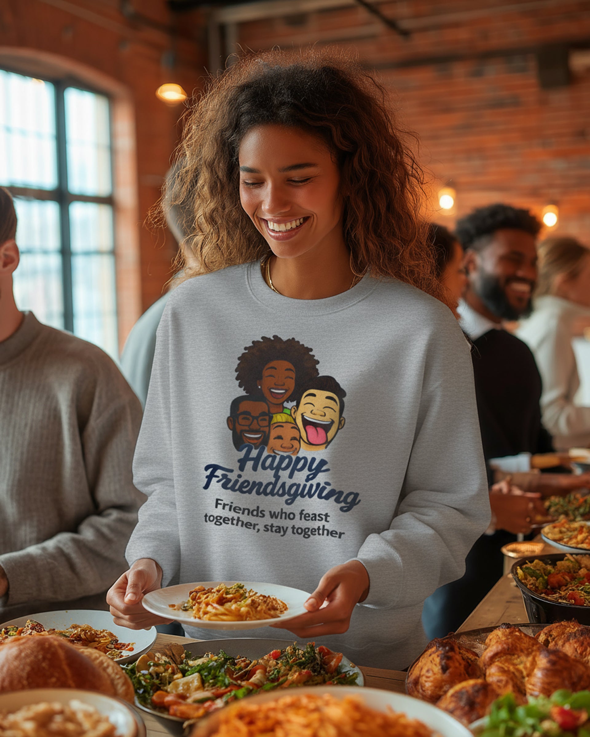 Happy Friendsgiving Sweatshirt - Women's
