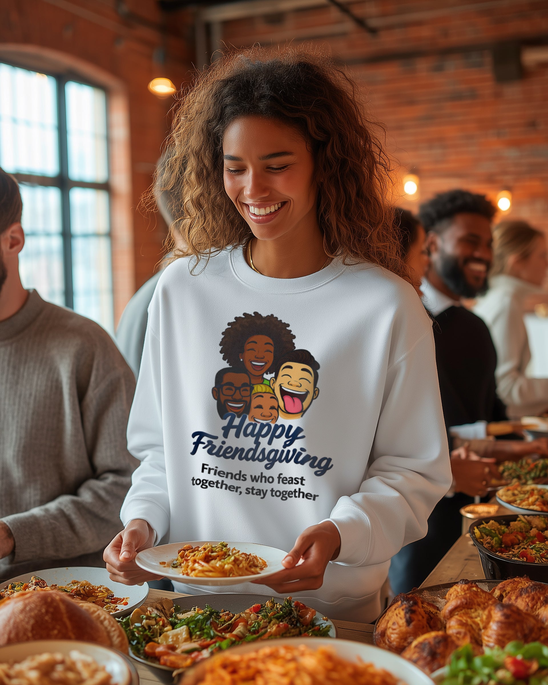 Happy Friendsgiving Sweatshirt - Women's