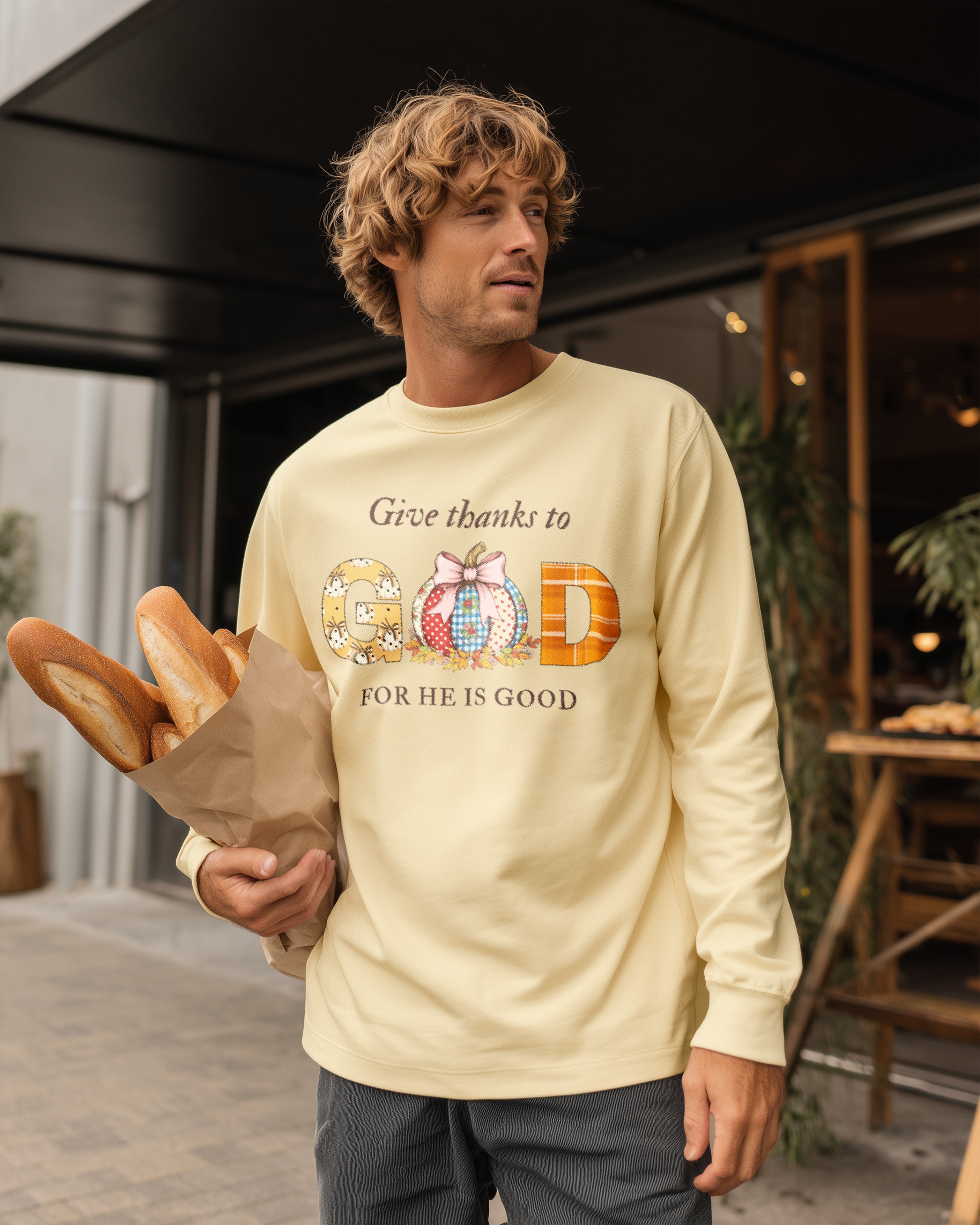 Give Thanks to God Sweatshirt - Men's