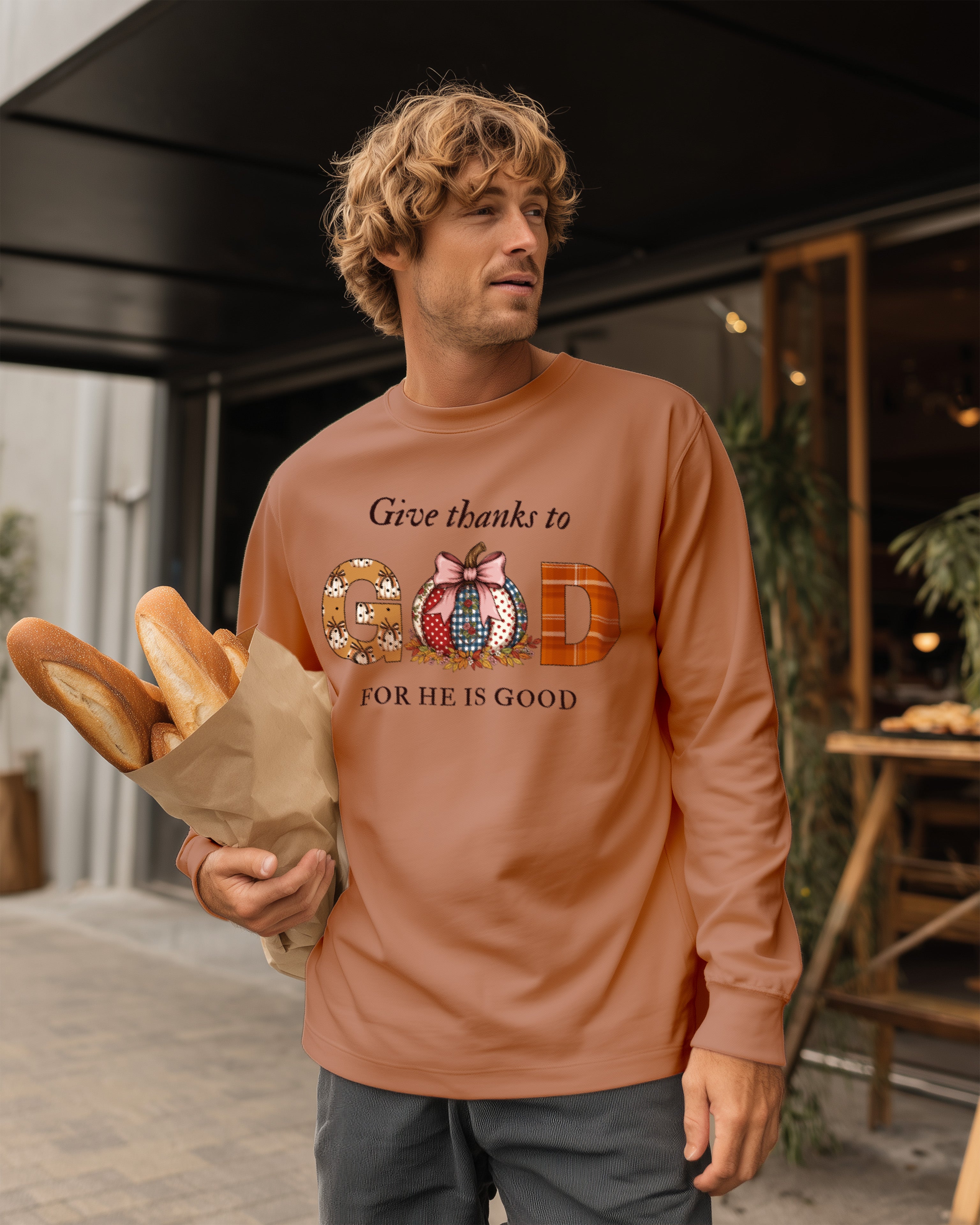 Give Thanks to God Sweatshirt  - Men's