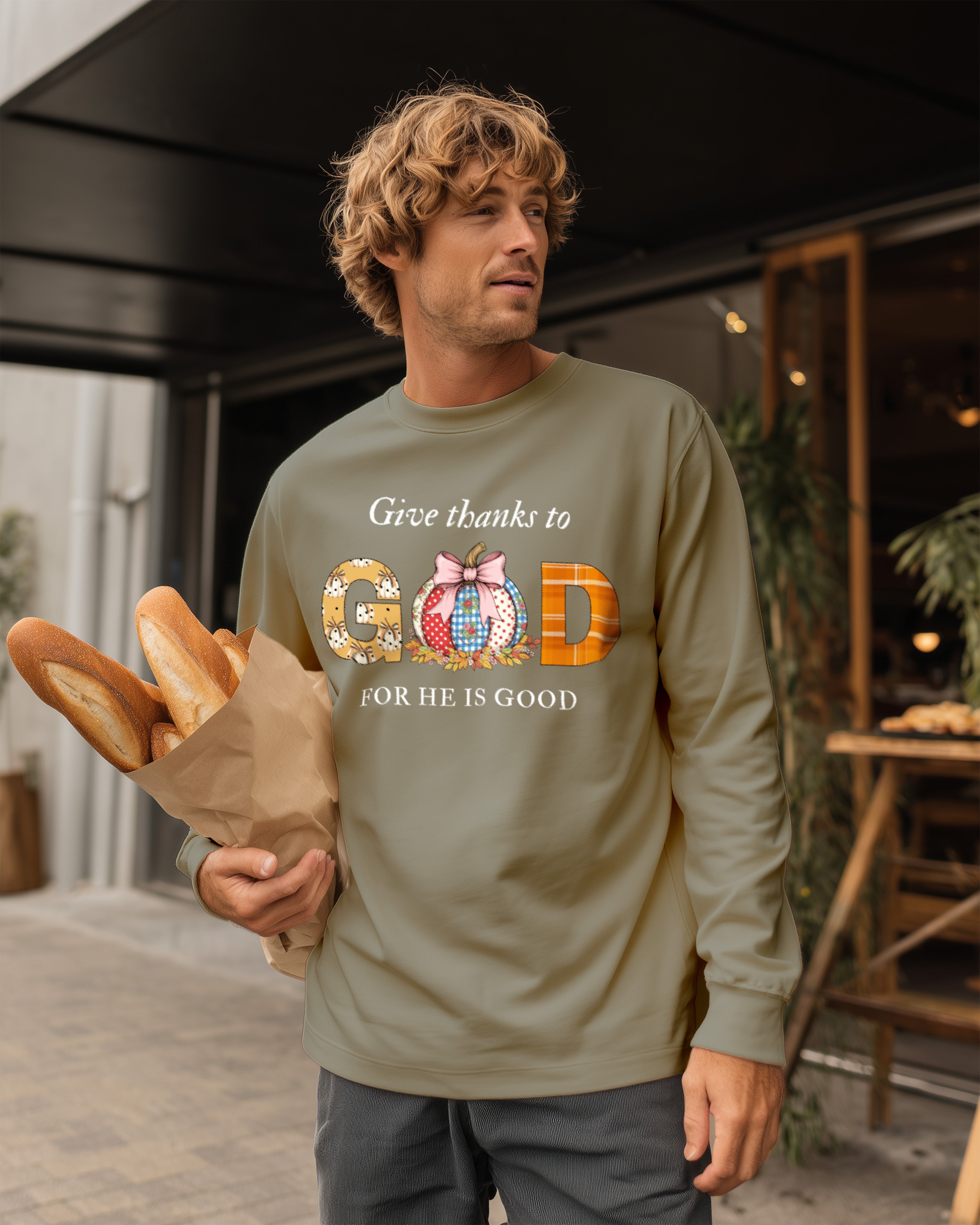 Give Thanks to God Sweatshirt  - Men's