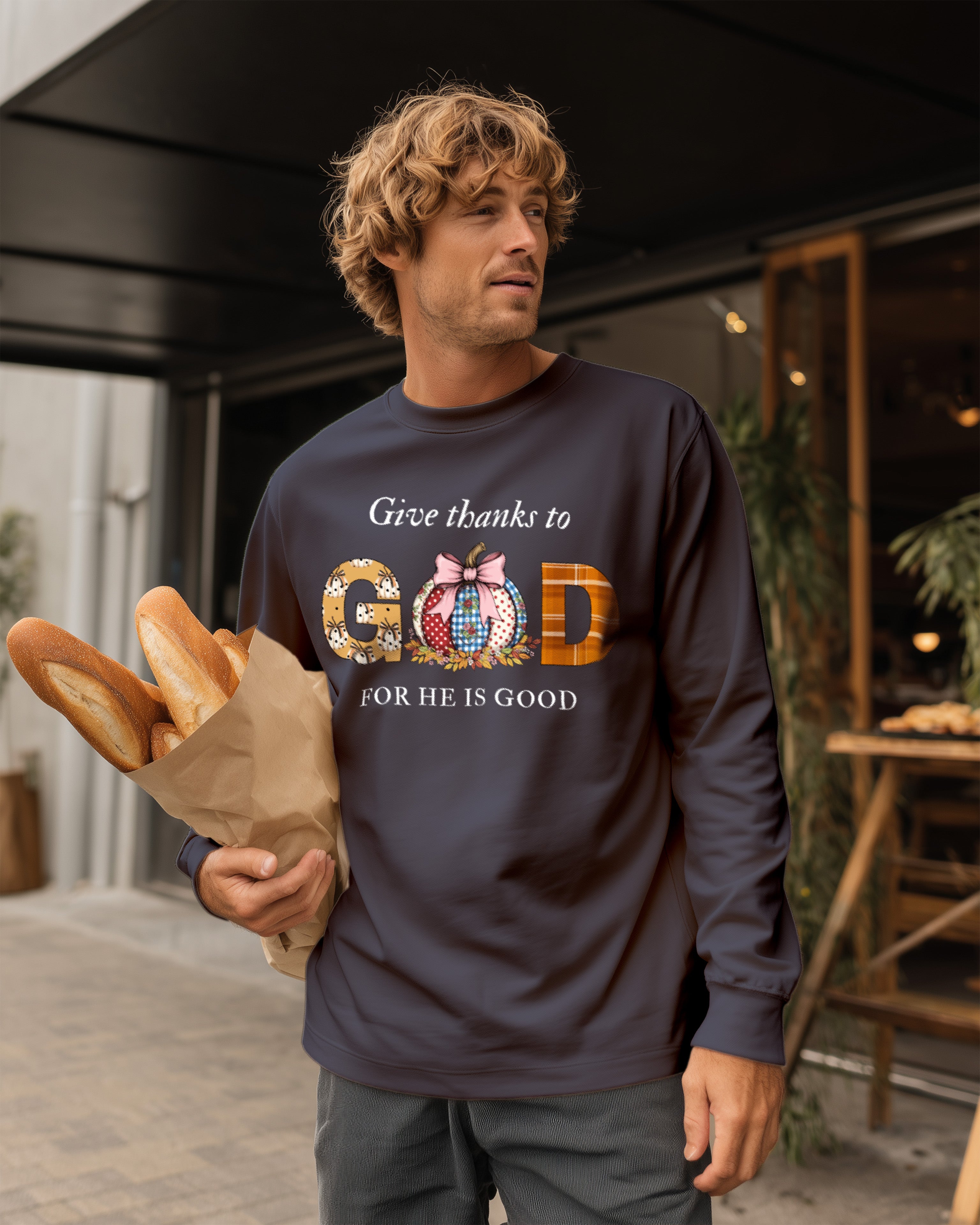 Give Thanks to God Sweatshirt  - Men's