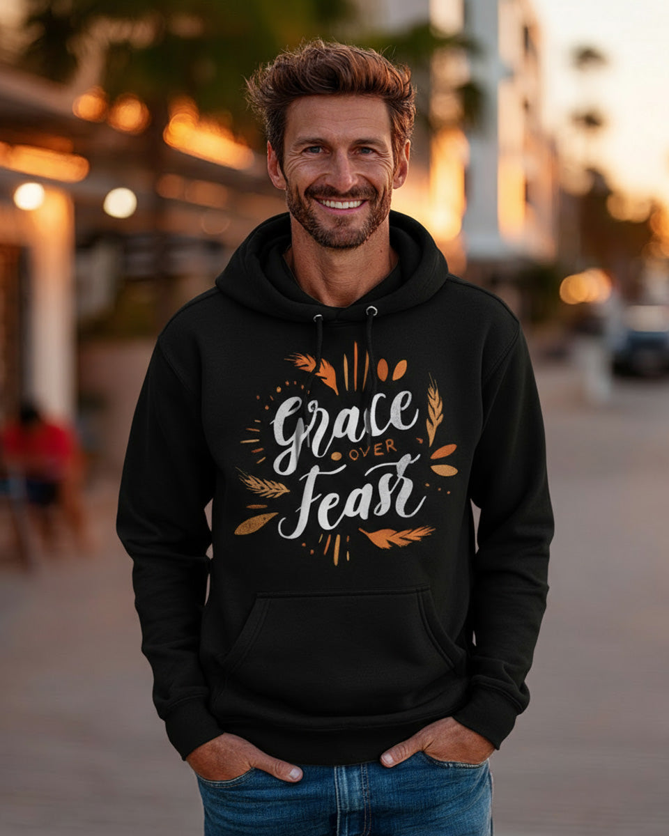 Grace Over Feast Hoodie - Men's