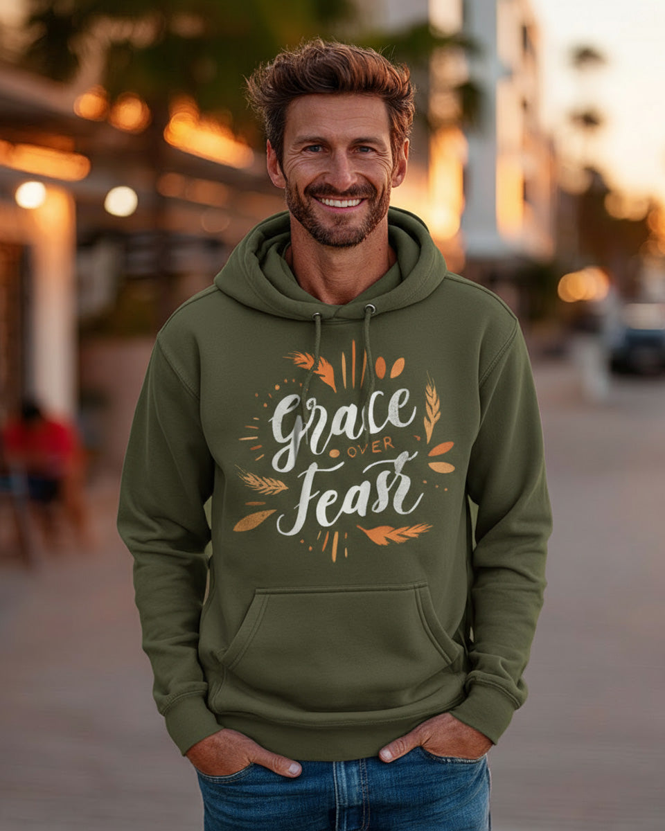 Grace Over Feast Hoodie - Men's