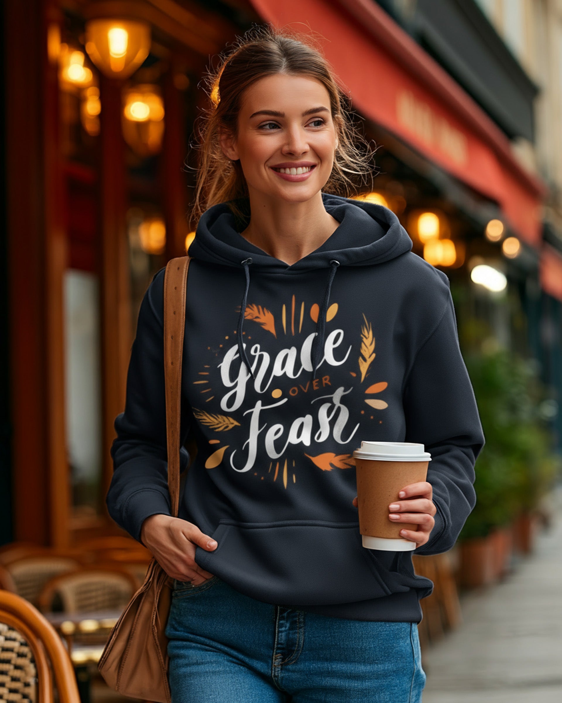 Grace Over Feast Hoodie - Women's