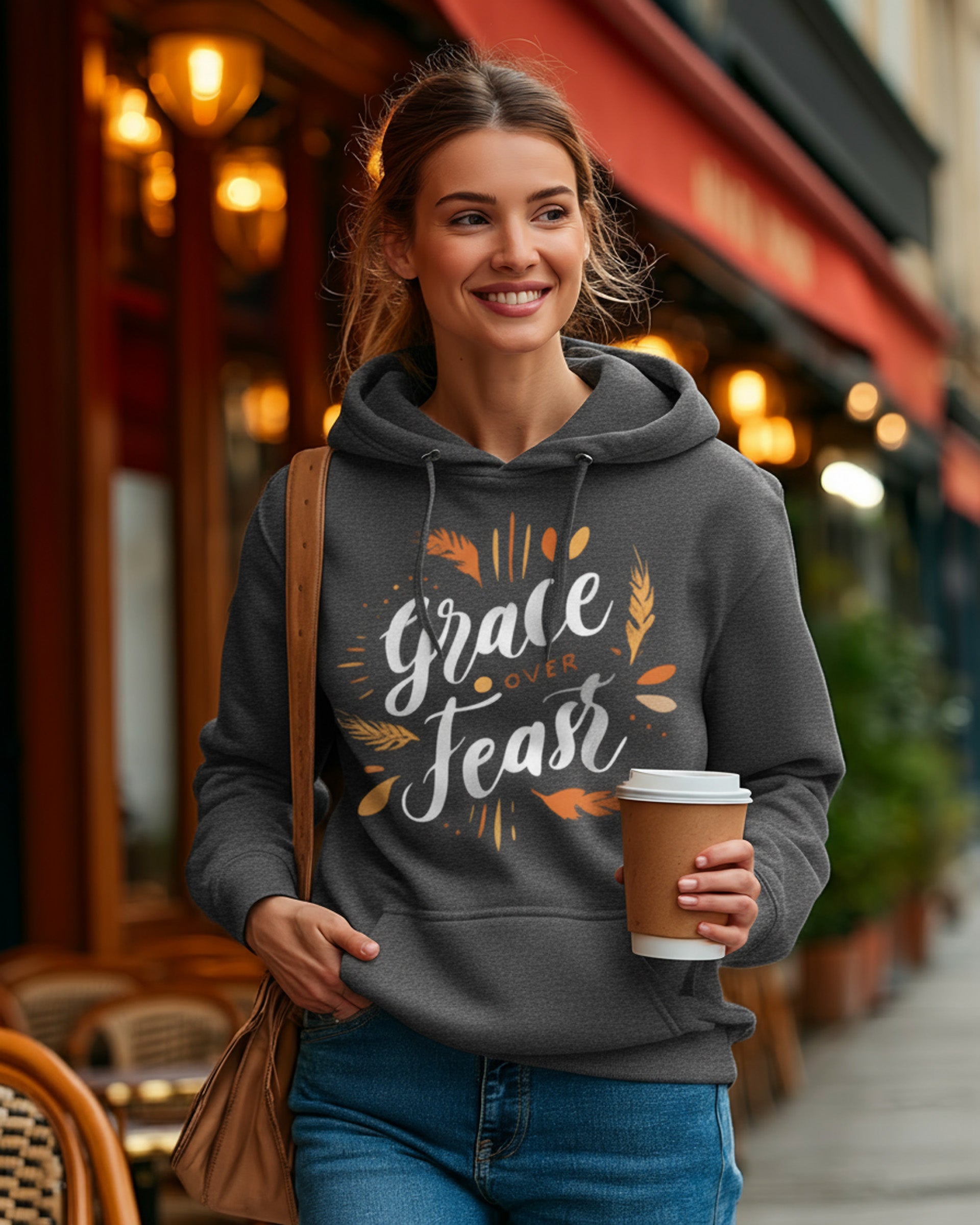 Grace Over Feast Hoodie - Women's