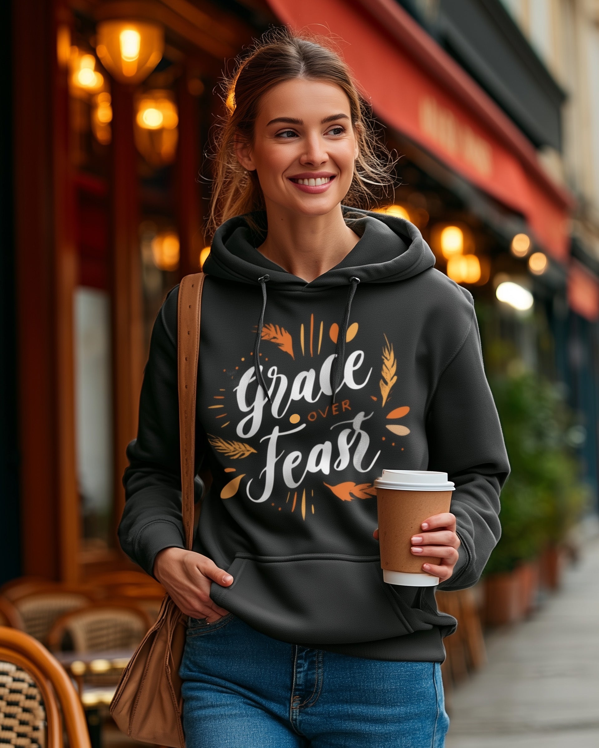Grace Over Feast Hoodie - Women's