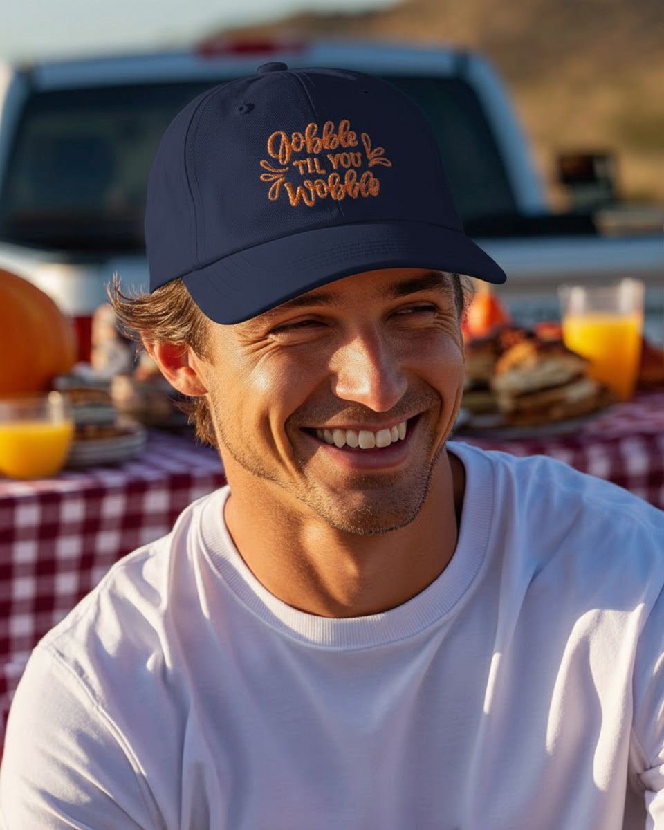 Gobble Til You Wobble Cap - Men's