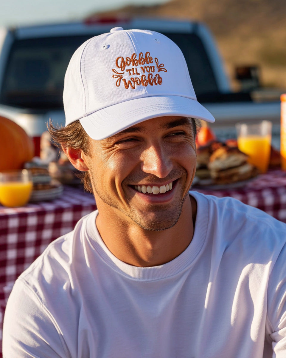 Gobble Til You Wobble Cap - Men's