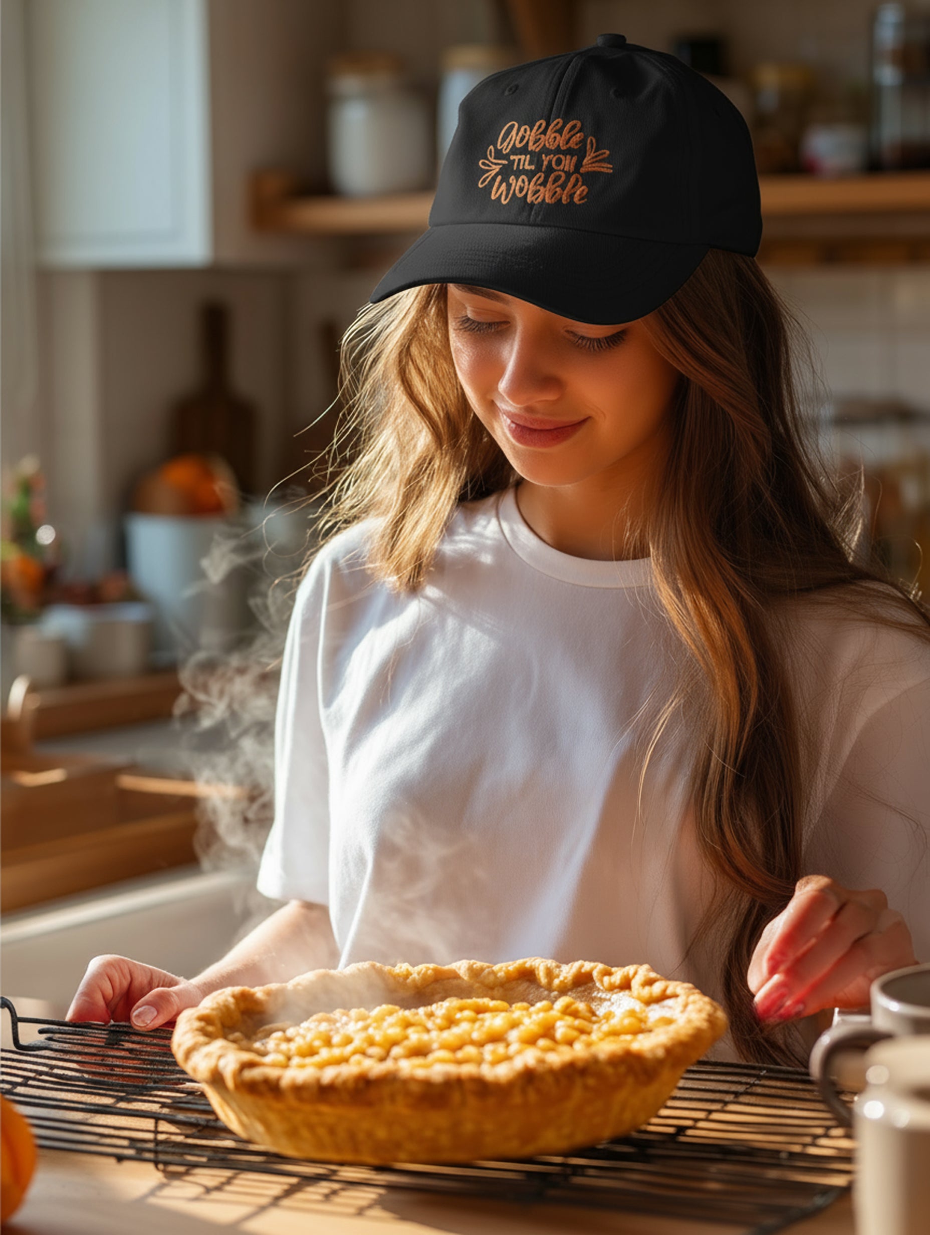 Gobble Til You Wobble Cap - Women's