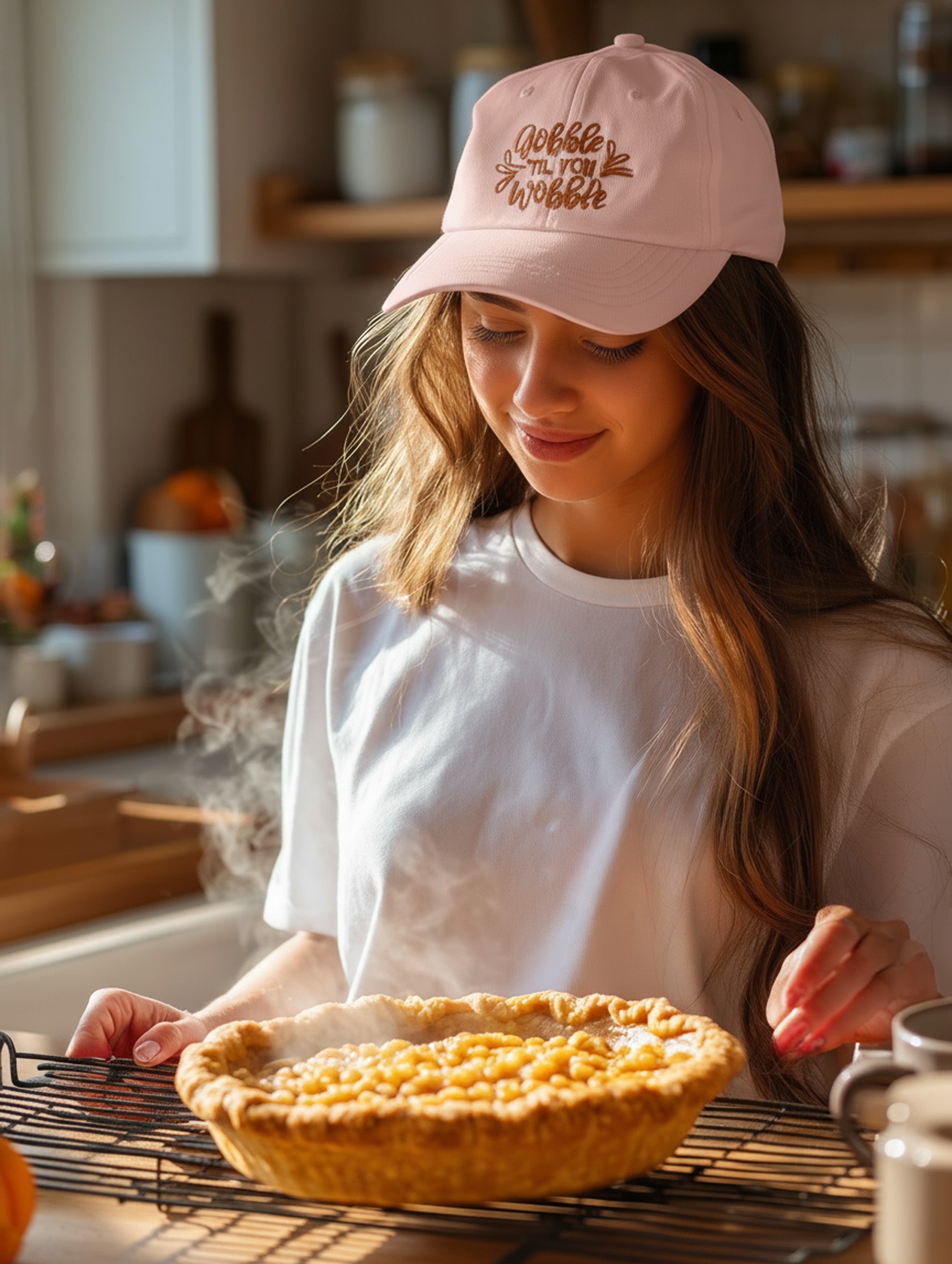 Gobble Til You Wobble Cap - Women's