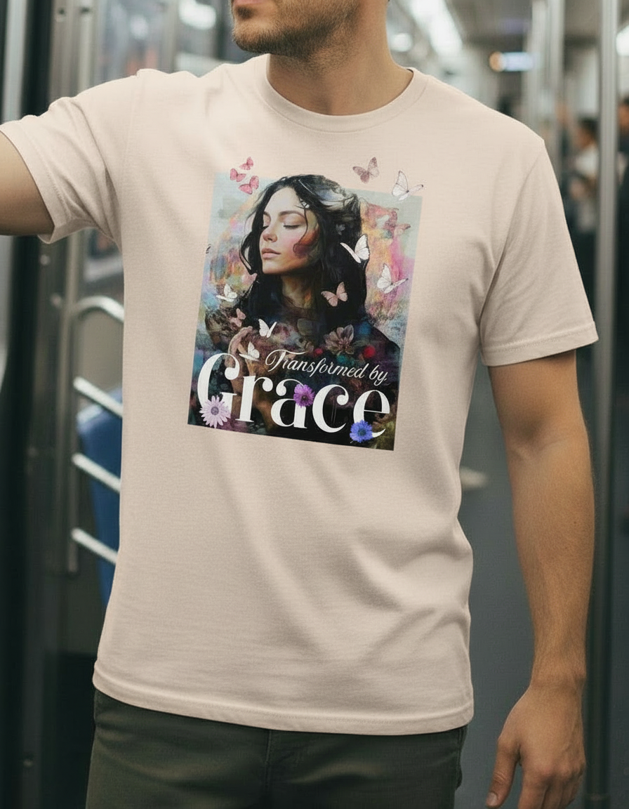 Transformed by Grace Tee – Bloom Edition