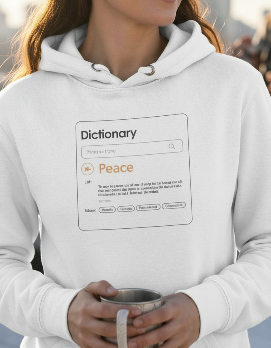 Peace Dictionary Hoodie - Women's