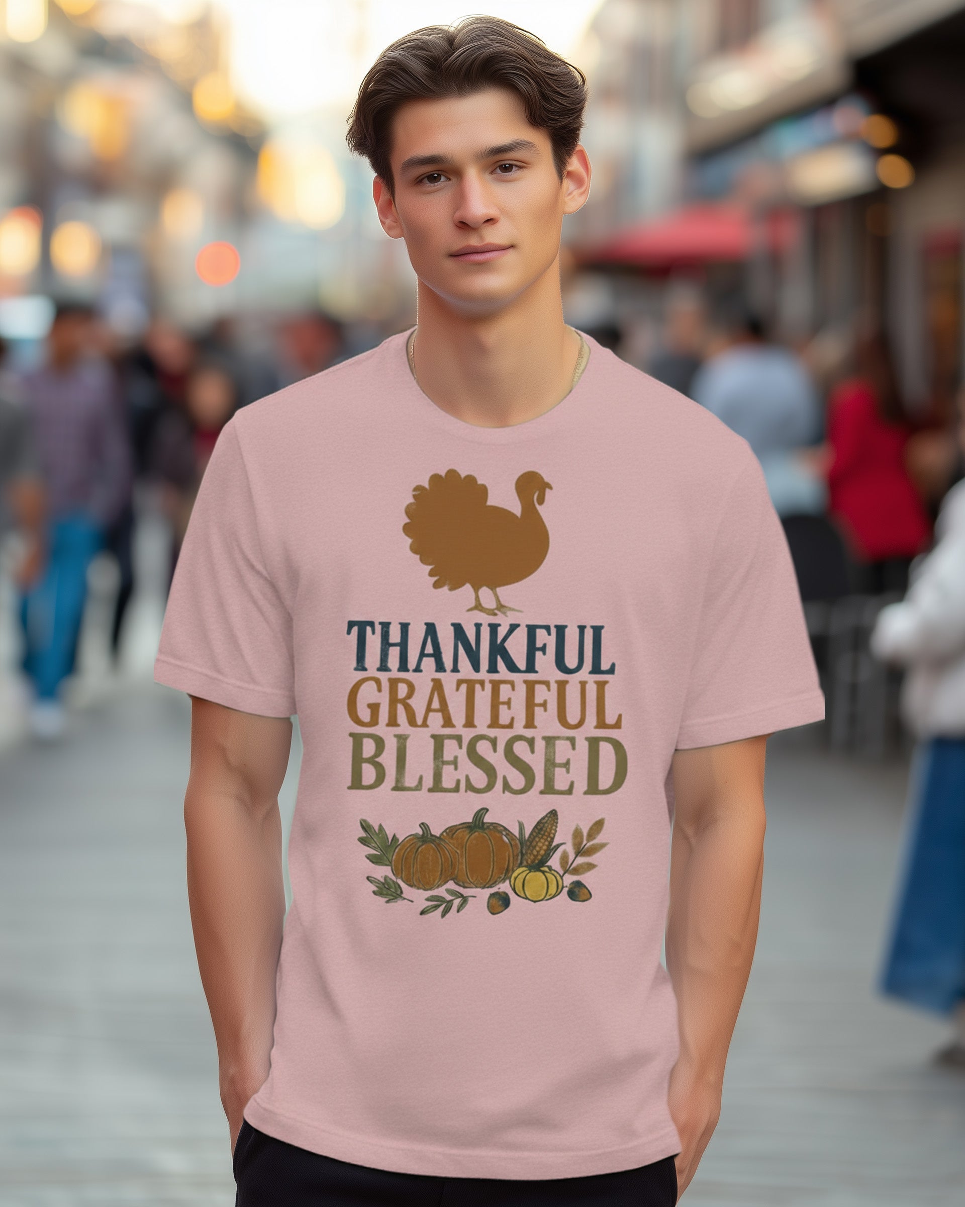 Thankful Grateful Blessed Tee (Turkey) - Men's